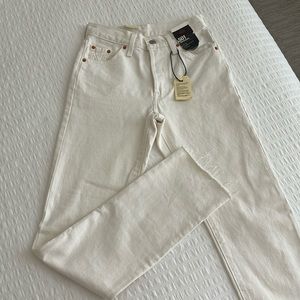 Levi’s white jeans 501